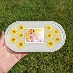 floral sailor moon tray